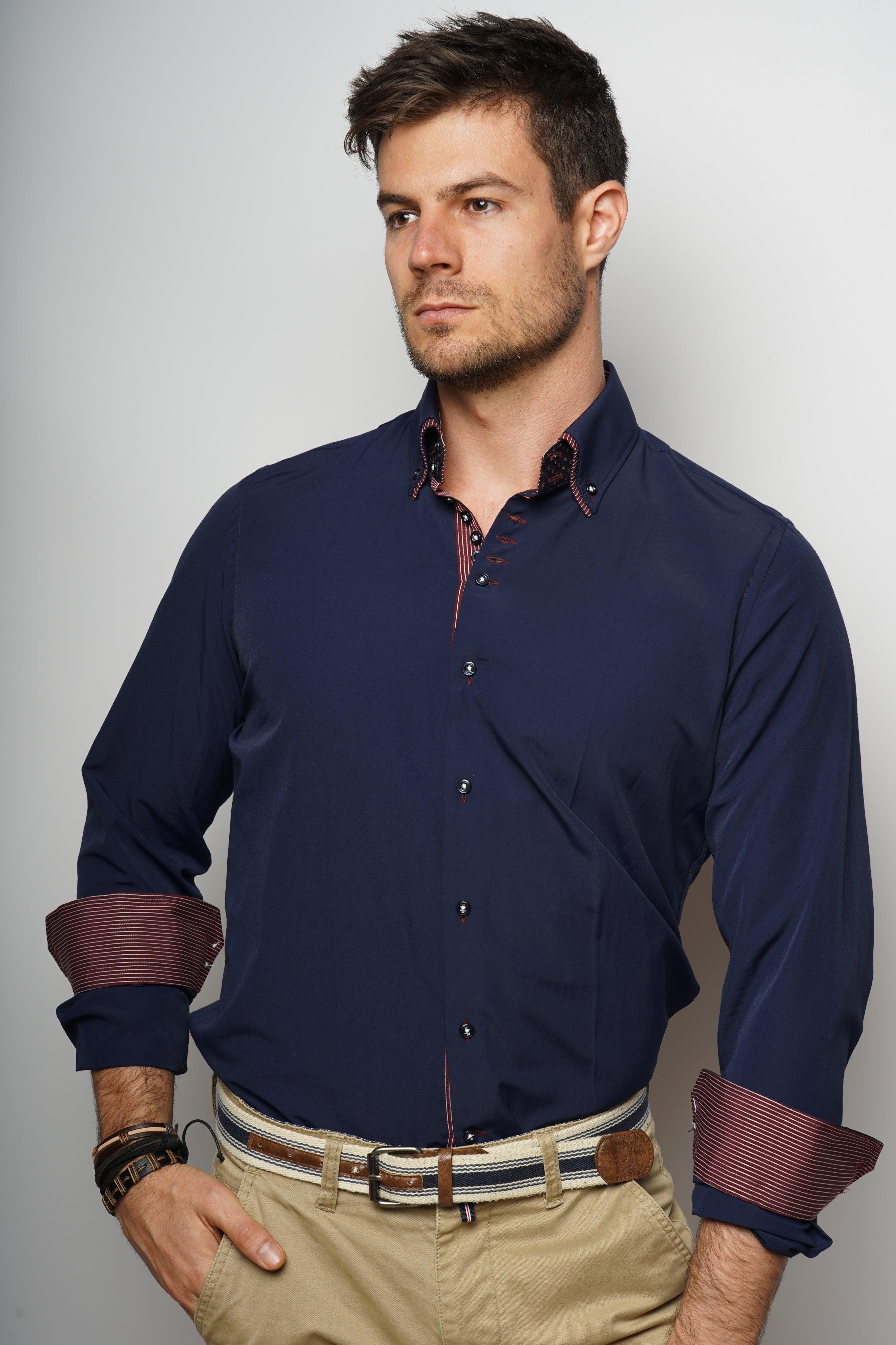 Navy blue shirt